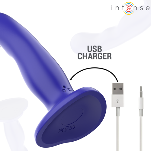 💙 Vibrateur SHORTY avec Ventouse - Télécommande Sans Fil - Bleu