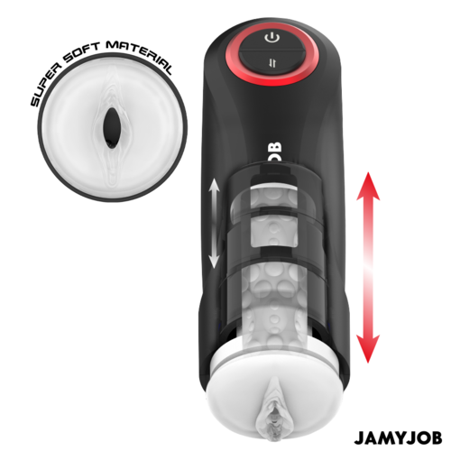 🚀 JAMYJOB - Masturbateur Vagin Automatique Gravité 5 Modes Aspiration Mains Libres