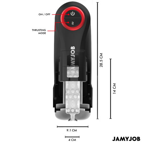 🚀 JAMYJOB - Masturbateur Vagin Automatique Gravité 5 Modes Aspiration Mains Libres