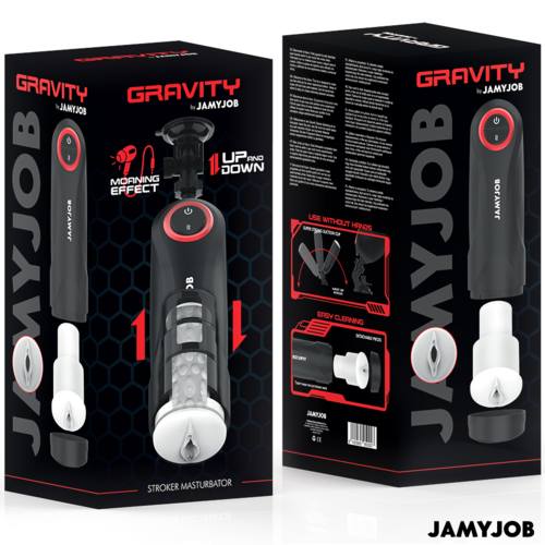 🚀 JAMYJOB - Masturbateur Vagin Automatique Gravité 5 Modes Aspiration Mains Libres