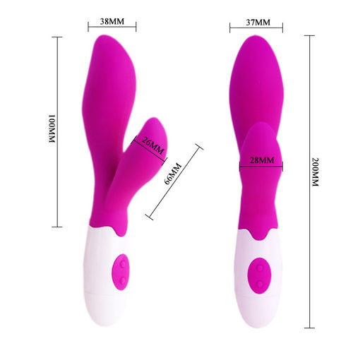 Stimulateur Vibrateur Newman Lilas - Pretty Love - 30 Modes de Vibration