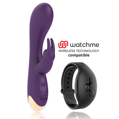 Vibrateur Rabbit Laurence Télécommande Montre WatchMe - Double Stimulation TREASURE