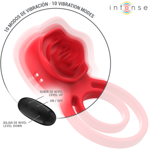 🌹 Intense - Gail Stimulateur Rose avec Télécommande - 10 Modes de Vibration