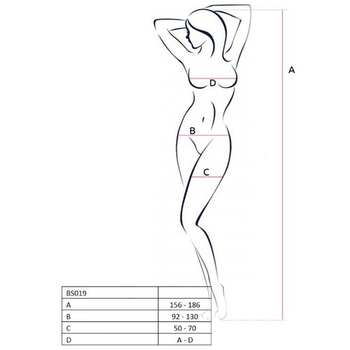 🖤 Passion Black Fishnet Bodystocking BS019 - Sexy Open Lingerie