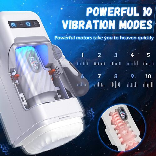 Masturbateur Game Cup Vibration Poussée Chauffant Support Mobile - Automatique