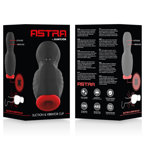 Masturbateur Astra Vibration et Aspiration 9 Modes - Mains Libres JAMYJOB