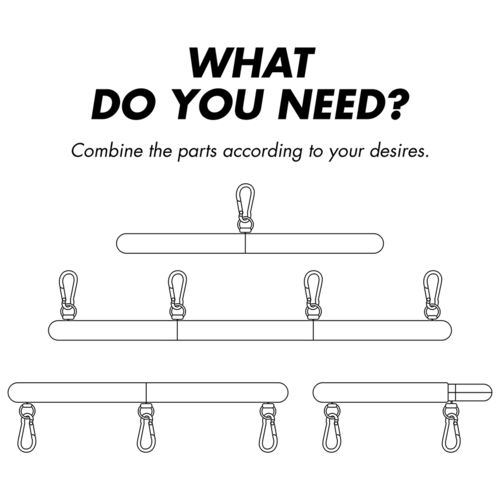 Barre Écarteur Réglable BDSM 4 Pièces - Bondage Fetish