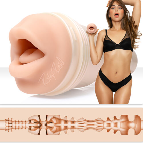 👄 Fleshlight Girls Riley Reid Insomnia Mouth - Masturbateur Buccal Ultra-Réaliste SuperSkin