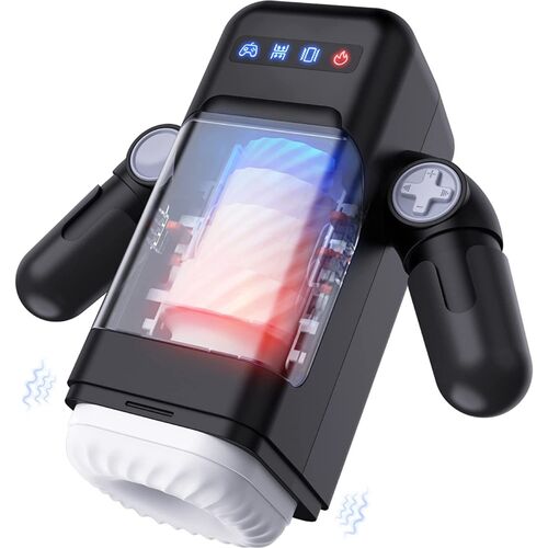 Masturbateur Game Cup Vibration Poussée Chauffant Support Mobile - Automatique